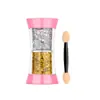 Polvo Brillante Transfronterizo Lentejuelas Gel Brillo de Estrella Sirena Pincel de Gel Sombra de Ojos de 2 Colores Set de Maquillaje Facial Corporal