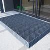 Felpudo de entrada antideslizante para exteriores, resistente al desgaste y a la suciedad, de plástico, impermeable, para uso comercial.