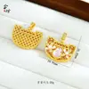 Pulsera Colgante de Calabaza con Polvo de Cardamomo Dorado de Arena Vietnamita Antiguo Nuevo Estilo Chino Bolsa de Candado Hueco al por Mayor para Mujeres