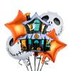 Combinación de Decoración para Fiesta de Halloween Transfronteriza Globo Calavera Calabaza Murciélago Globo Set de Globos para Fiesta de Halloween