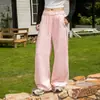 Ropa Zongchi: Pantalones versátiles, unisex, de corte holgado, adelgazantes y casuales para otoño, con diseño de estrella bordada, estilo retro americano y minimalista.