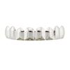 Brackets de hip hop de moda con personalidad europea y americana, dientes superiores, 8 dientes inferiores, 8 brackets de equipo suicida masculino y femenino chapados en oro de 18 quilates HIPHOP