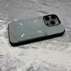 Funda de Tela Vaquera con Ranura para Tarjeta para Teléfono 17Promax Adecuada para iPhone 16, Funda Protectora Anticaídas de Marca de Moda de Cobertura Total