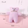 Accesorios de ropa de dibujos animados DIY felpa lindo oso de una pieza accesorios de cuerda para mascotas niños cara sonriente accesorios de ropa al por mayor