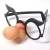 Juguete de Halloween gafas de bruja luminosas traje de nariz de bruja Halloween disfraz de bruja femenina gafas de nariz de bruja