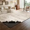 Tapete removível e lavável em estilo minimalista italiano para sala de estar, área grande, fácil de limpar, sem lavagem, tapete de cabeceira de quarto, fácil de limpar, antiderrapante