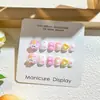 Pegatinas para Uñas Infantiles, Pegatinas para Uñas, Pegatinas Completas para Manicura, Uñas Portátiles, Uñas de Dedo de Dibujos Animados con Diamantes, Uñas Postizas, Uñas Terminadas