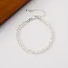 Collar de Cristal de Perla Shijia Austriaco de Alta Gama, Brillante Elegante, Versátil, Lujo Ligero, Cadena para Clavícula Femenina de Alta Gama