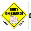 En el coche hay pegatinas para coche de bebé babyonboard bebé en el coche niño en el coche advertencia pegatinas creativas para coche