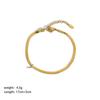 Pulseras de Moda Estilo Europeo y Americano al por Mayor Acero Inoxidable Más Vendidas Cadena de Hoja Cadena Retorcida Pulsera Versátil de Acero de Titanio para Mujer Ins