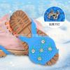 Crampones de cinco dientes en forma de calabaza de AliExpress, artefacto especial anticaída para nieve de Snow Town, superficie de hielo, antideslizante, cubierta de zapatos con clavos de acero, venta al por mayor.