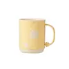 Vaso simple para enjuague bucal con asa, Vaso creativo para cepillo de dientes de pareja, Vaso de plástico portátil para cepillo de dientes con letras