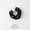 Tiara de Cabelo com Estampa de Leopardo e Inserção de Cartão Estilo Coreano para Mulheres 2026 Novo Toque de Luxo Prendedor de Coque Elástico de Renda Acessórios de Cabelo