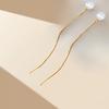2025 Kuaishou Douyin Pendientes Populares de Perlas Rojas Pendientes Naturales de Perlas Redondas de 10 mm Pendientes para Mujer Pendientes de Calcedonia Amarilla y Blanca