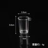 Simulación Mini Vaso de Plástico Transparente Copa de Vino Modelo Miniatura Copa de Sundae Accesorios para Comida y Juego Utilería de Juguete