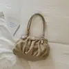 Nuevo Bolso de Hombro Plisado Minimalista de Diseño Nicho Estilo Coreano Otoño 2026, Bolso Exquisito de Moda Único para el Viaje Diario