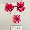 Pintura al Óleo de Flor Artificial Dahlia de Alta Gama para el Hogar, Boda, Guía de Camino, Arreglo Floral, Decoración, Dahlia, Boda, Venta al por Mayor