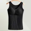 Ventas Directas de Fábrica Superventas Transfronteriza Chaleco Cálido de Lana para Mujer Top de Capa Base de Encaje Otoño e Invierno con Almohadillas en el Pecho Control de Abdomen Ropa Interior para Mujer