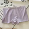Roupa Íntima de Algodão Puro Segura para Mulheres, Algodão Respirável no Fundilho, Cintura Média, Cobre o Quadril, Boxer Briefs, Boxer Briefs Simples para Meninas Estudantes