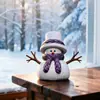 Novo Molde de Silicone de Boneco de Neve Usando Chapéu de Natal e Cachecol para Vela Aromática Artesanal DIY e Enfeite de Gesso