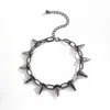 Collar con Colgante de Diente de Lobo Exagerado Personalizado de Venta Caliente Europea y Americana Estilo Hip-Hop Retro Gargantilla Punk con Remaches