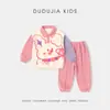 Colección de Conjuntos de Sudadera Ropa Infantil Dudu Conjunto de Dos Piezas Top y Pantalones para Niños Atuendo de Otoño para Niñas