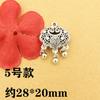 Joyería de Plata del Tíbet Colgante Moneda Cielo Negro Grande Candado de Larga Vida Borla Accesorios de Tesoro de la Suerte Pulsera Collar de Plata Tailandesa para Bricolaje