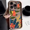Capa de Celular iPhone 17 Pro Max com Tema de Flores e Plantas, Adequada para iPhone 14, Apple 13/12 Desenho Animado, 11 Furo Fino, 15 Exportação
