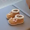 Zapatos de Algodón Cálido de Terciopelo Estilo Coreano para Bebé Niña 2025 Nuevo Estilo Invierno Calzado Exterior de Terciopelo Cálido Zapatos Birkenstock para Bebé y Niño Pequeño