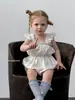 Jennybebe2026 Verano Estilo Delgado Mono Triangular para Bebé Niña Mono Chaleco Floral Fresco