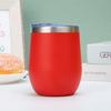 Vaso de cáscara de huevo de acero inoxidable 304 de doble capa al vacío de 12 oz, taza para huevo, taza para coche, copa para vino tinto, copa para cerveza, aislamiento en frío, taza para café