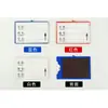 Hao Tian Yonggu Material Magnético Almacén de Tarjetas Etiqueta Placa de Identificación Estante Señal de Identificación Etiqueta de Papel Insertable Azul Rojo Blanco