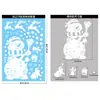 Decoraciones de Navidad, Reno, Muñeco de Nieve, Pegatinas para Ventana, Decoraciones para Ventana de Cristal de Centro Comercial Navideño, Pegatinas Estáticas de Feliz Navidad