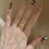 Anillo Pequeño de Diamante con Elefante Cepillado para Mujer Modelo Nuevo 2026 Anillo de Lujo Ligero Exquisito Anillo de Nicho de Gama Alta Joyería al por Mayor
