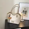 Comércio Exterior 2025 Nova Bolsa Simples de Grande Capacidade para Axila Feminina Bolsas Escolares para Estudantes Universitários Bolsa de Ombro Bolsa Tote de Trabalho