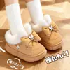 Zapatos de algodón para niños estilo nuevo 2026, para niñas, interiores y exteriores, antideslizantes, resistentes al desgaste, suela gruesa de EVA, forro de felpa y botas de algodón engrosadas