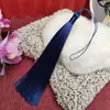 Borla de Recuerdos de Xiangfei 15CM Clavo Colgante Cerrado Bolsita Colgante para Coche Accesorios de Disfraz Antiguo Hanfu Cheongsam Accesorios para Ropa con Cuentas