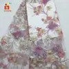 Vestido com bordado de borboleta vestido tecido bordado ponto linha multicolorida bordado plano feito à mão bordado com tubo de miçangas