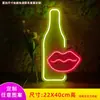 Tienda de té con leche Luz de neón LED Bar de moda KTV Cafetería Cartel luminoso decorativo de hamburguesa Set hecho a medida