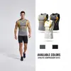 Chaleco Deportivo de Secado Rápido para Hombre Verano Entrenamiento Fitness Camiseta sin Mangas Transpirable Seda de Hielo Ajustado Ropa Deportiva para Correr
