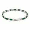 Pulseira feminina estilo popular cruzada estilo luxo leve pulseira feminina de zircônia colorida toque de alta qualidade estilo europeu e americano pulseira de strass atacado