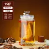 Botellas de Vidrio para Vino Espumoso 10 kg - Frascos Especiales para Vino Espumoso, Vino Medicinal de Ginseng y Bayas de Goji, Frascos Sellados de Vidrio con Grifo
