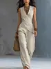 Novo 2026 comércio exterior transfronteiriço moda europeia e americana casual para o dia a dia blusa cruzada com decote V e calça comprida casual simples