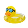 Bestseller transfronterizo: Flotador inflable de pato amarillo grande, adecuado para adultos y niños, inflable para montar con diseño engrosado antivuelco para uso en piscina