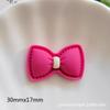 Tecido de imitação transparente flor resina acessórios DIY jóias grampo de cabelo decoração acessórios rosa vermelho cereja sapato fivela decoração material