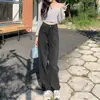 Jeans de Tiro Alto Pierna Recta para Mujer, Novedad Primavera y Verano, Pantalones Sueltos Adelgazantes para Personas Bajitas con Piernas Anchas