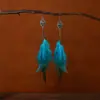 Brincos Longos de Pena Boêmios Estilo Étnico Franja Brincos Feitos à Mão para Mulheres Acessórios para Fotos de Férias Viagem Dropshipping