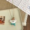 Collar de Halter de Dibujos Animados Lindo para Niños Coreanos Dulce Hecho a Mano de Tela Collar Ajustable para el Cuello Accesorios de Otoño e Invierno para Niñas
