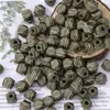 Miçangas Poligonais Coloridas de Madeira em Estilo Misto Vintage, Miçangas Soltas de Madeira Natural, Materiais e Acessórios para Decoração DIY de Joias Feitas à Mão