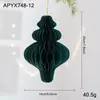 Nueva decoración navideña adornos colgantes novedosos bolas de linterna de papel decoraciones para ventanas arreglo de ambiente para centros comerciales suministros para fiestas